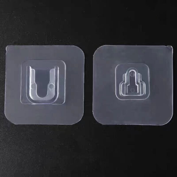 Strong Adhesive Snap Button, No Trace, No Punching, Hangable Double-sided Patch, Transparent Hook Buckle - Image 3