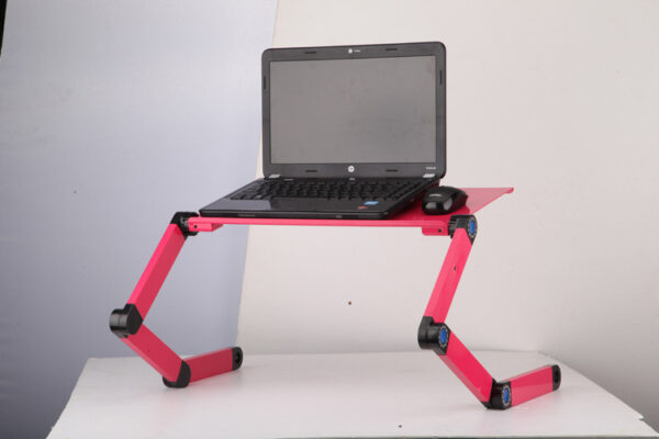 Laptop Table Stand With Adjustable Folding Ergonomic Design Stand Notebook Desk For Ultrabook Netbook Or Tablet With Mouse Pad - Image 5