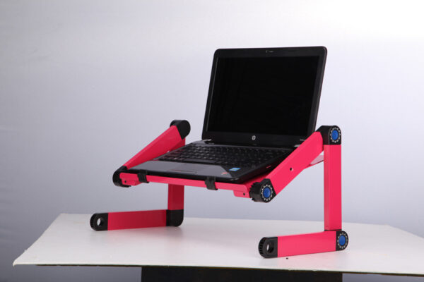 Laptop Table Stand With Adjustable Folding Ergonomic Design Stand Notebook Desk For Ultrabook Netbook Or Tablet With Mouse Pad - Image 2