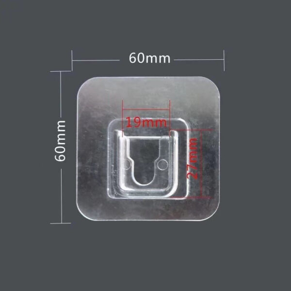 Strong Adhesive Snap Button, No Trace, No Punching, Hangable Double-sided Patch, Transparent Hook Buckle - Image 5