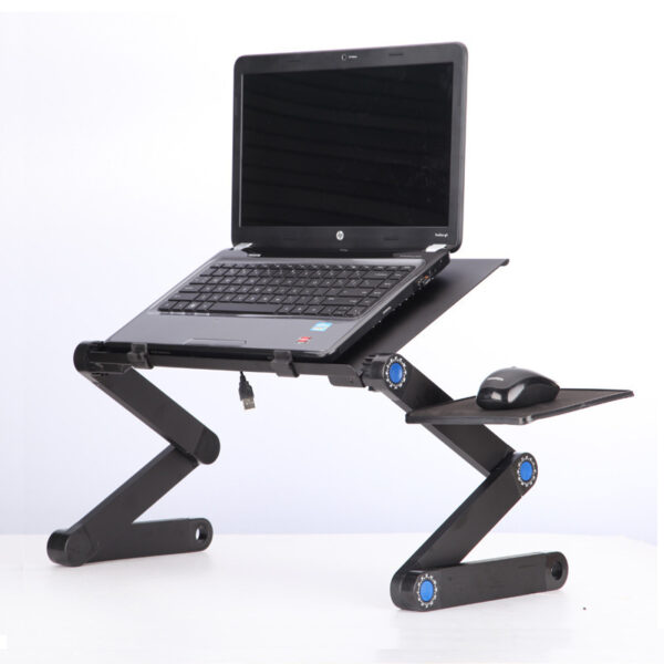 Laptop Table Stand With Adjustable Folding Ergonomic Design Stand Notebook Desk For Ultrabook Netbook Or Tablet With Mouse Pad