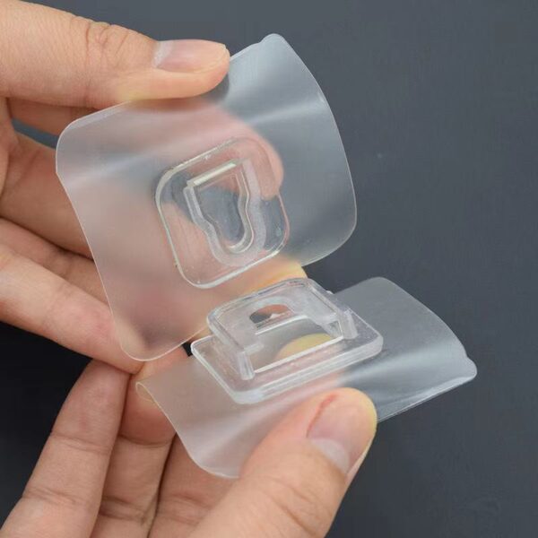 Strong Adhesive Snap Button, No Trace, No Punching, Hangable Double-sided Patch, Transparent Hook Buckle - Image 4