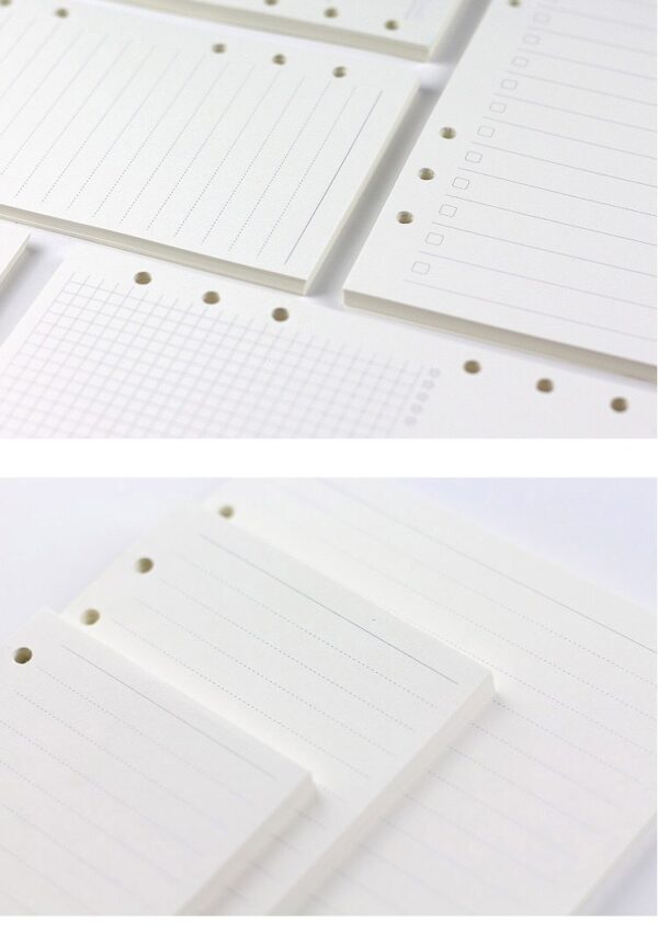 6-hole Notebook Loose-leaf Refill Blank Dot Matrix Horizontal Line - Image 7